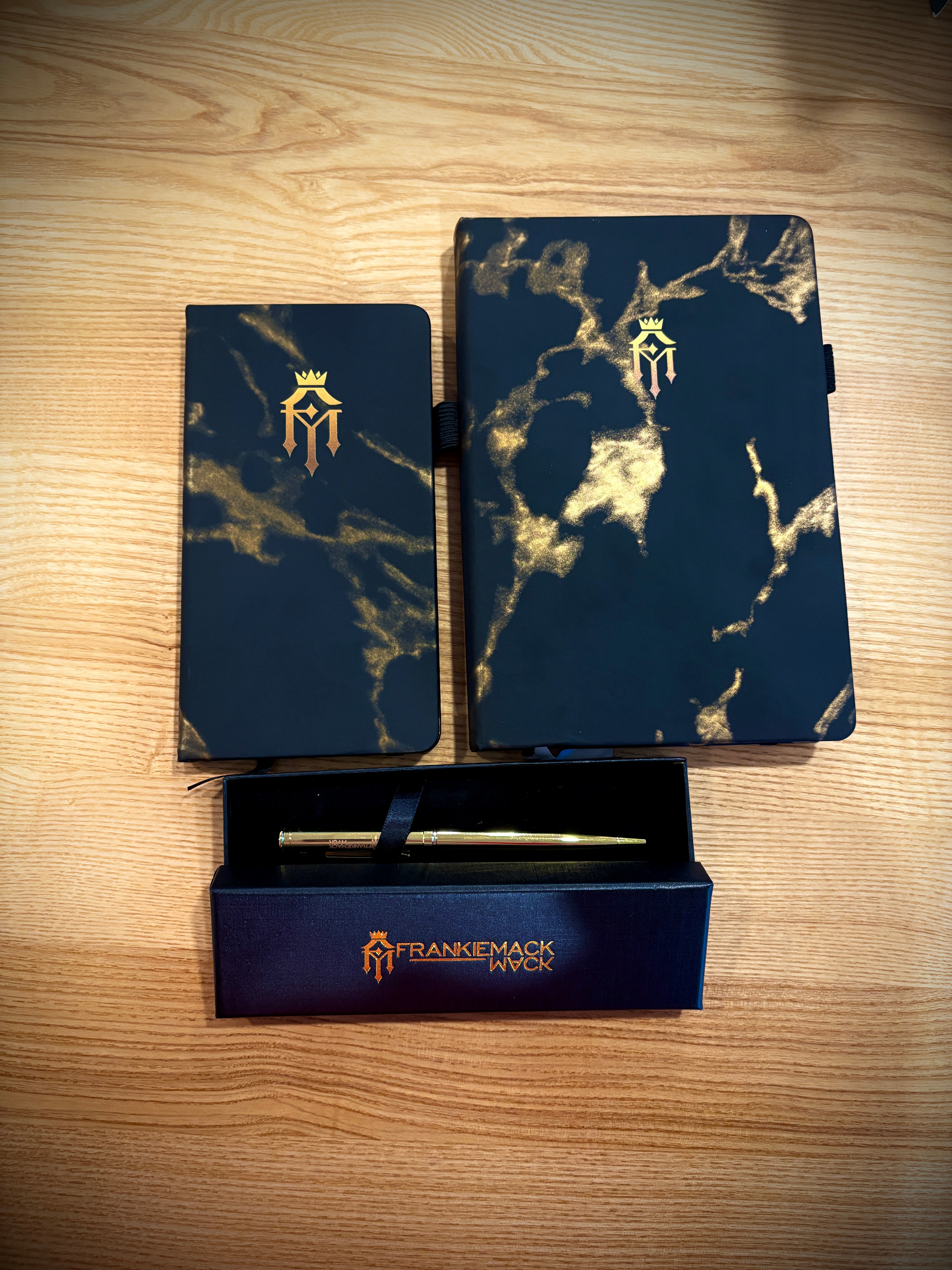 Journal, 2025 Diary & Branded Gold Pen Bundle