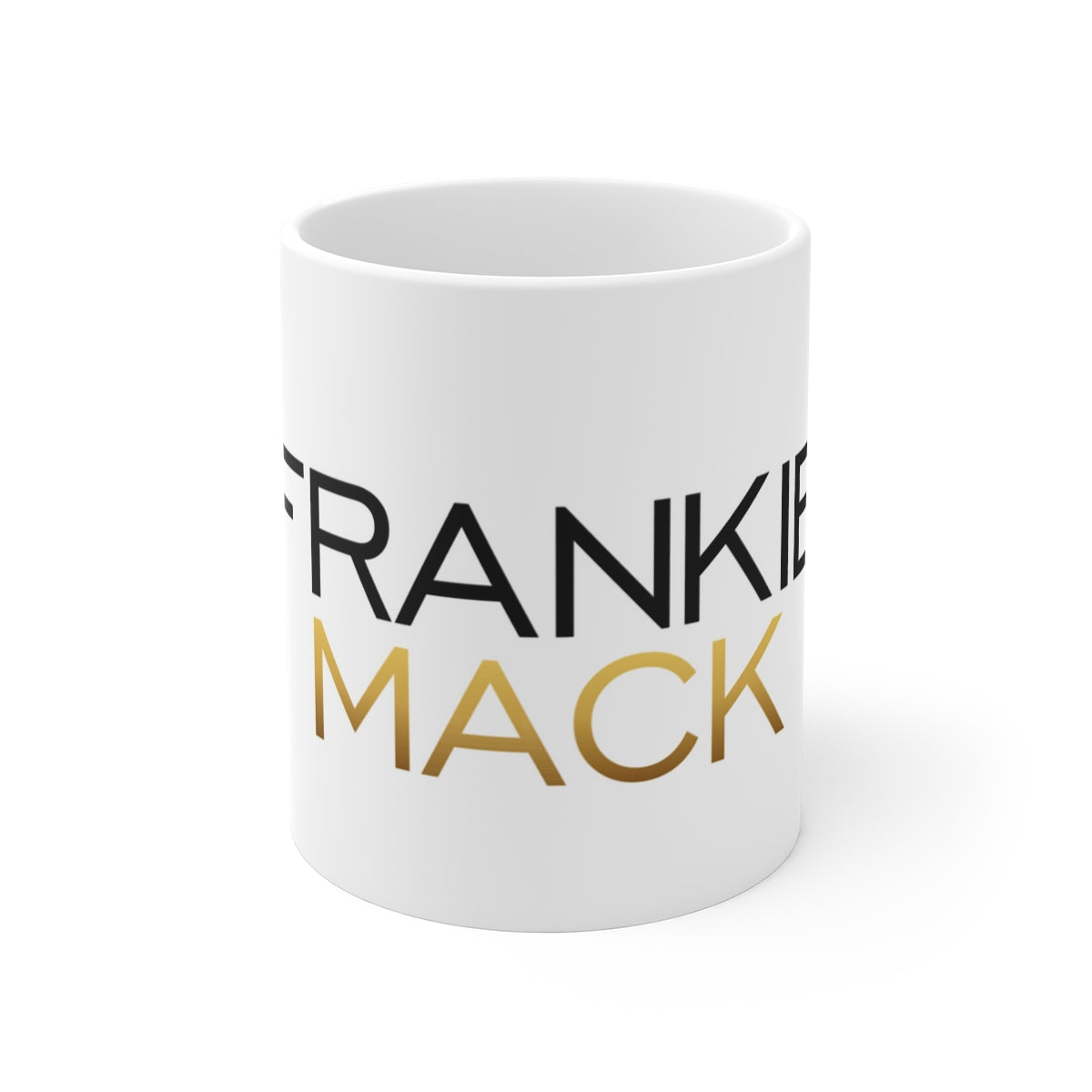 White FrankieMack Mug, 11oz